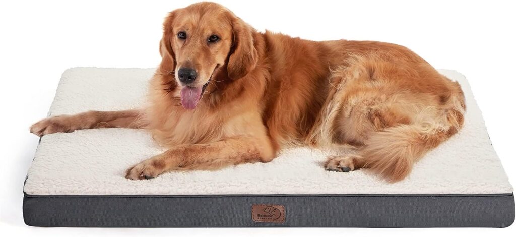 Bedsure XL Dog Bed Extra Large Orthopedic Dog Bed - Dog Beds with Removable Washable Cover for Extra Large Dogs, Egg Crate Foam Pet Bed Mat, Suitable for Dogs Up to 100 lbs