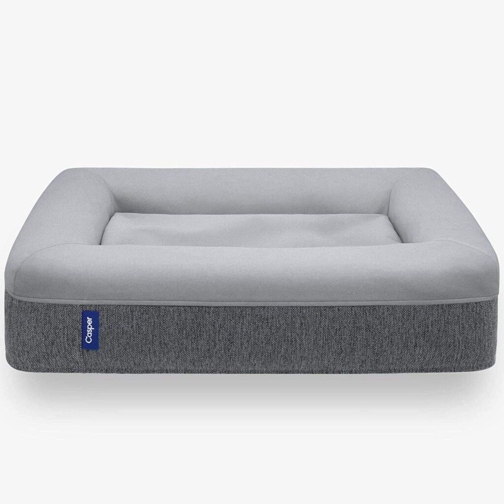 Casper Dog Bed, Plush Memory Foam, Medium, Gray